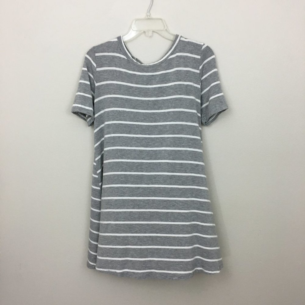 Mod Ref Gray Striped Dress